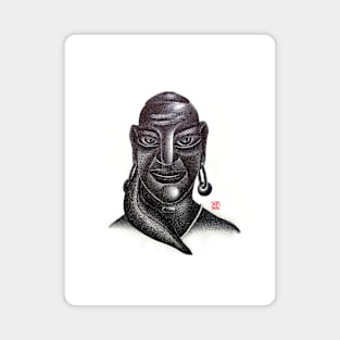 Indian Pandit Portrait Magnet