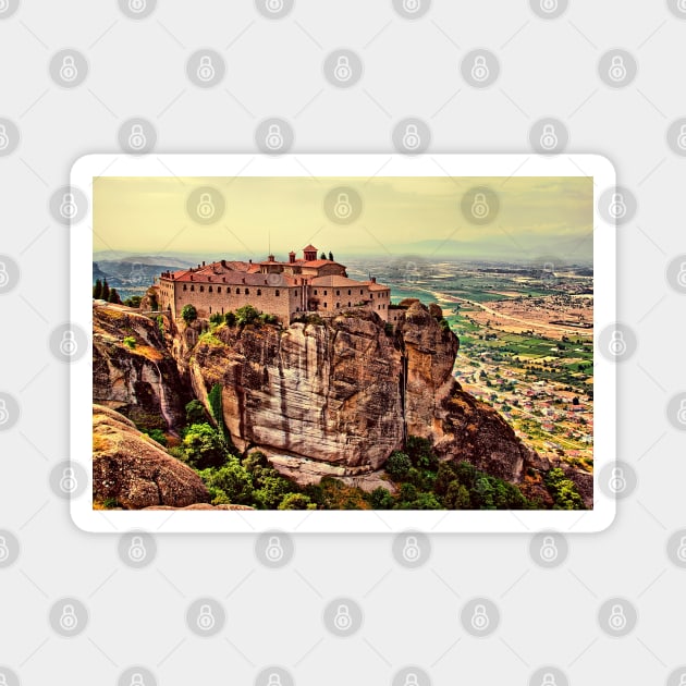 Greece. Meteora. The Holy Monastery of St. Stephen. Magnet by vadim19