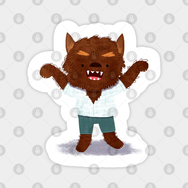 Wolfman Magnet by julianamotzko