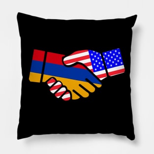 Armenia USA Friendship Pillow