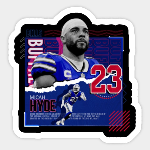 Micah Hyde Football Paper Poster Bills - Micah Hyde - Sticker