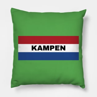 Kampen City in Dutch Flag Pillow