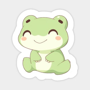 Simple drawn cute frog Magnet