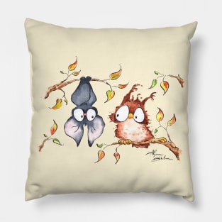 Owl and Bat Pillow