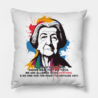 Golda Meir Pillow