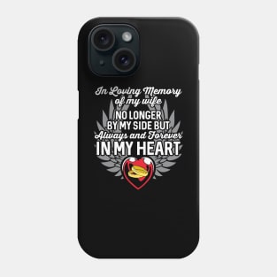 In Loving Memory of My Wife Heart Wings Phone Case