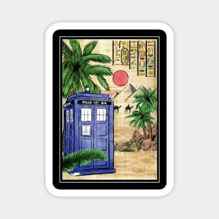 Tardis in Egypt Magnet