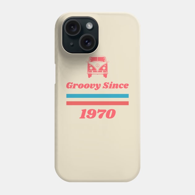 Groovy Since 1970 Phone Case by v55555