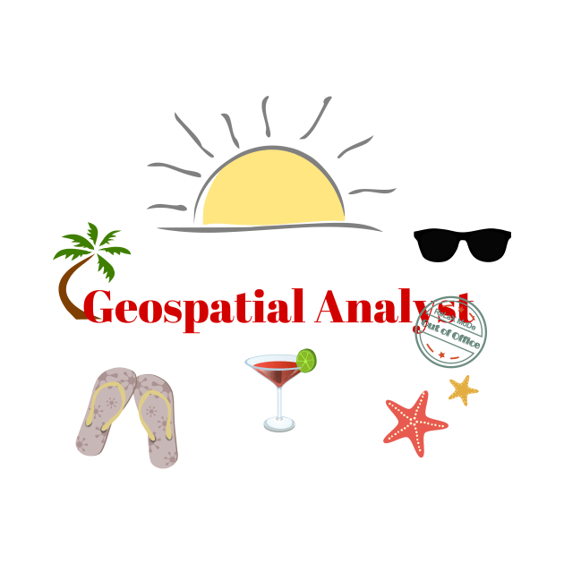 Geospatial Analyst on travel holiday by ArtDesignDE