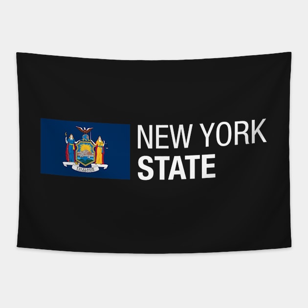 New York State Flag Tapestry by CityNoir