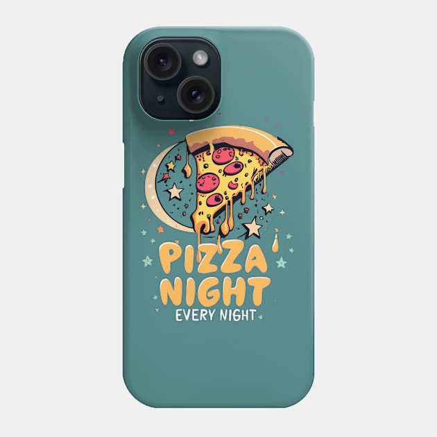 pizza night Phone Case by AOAOCreation