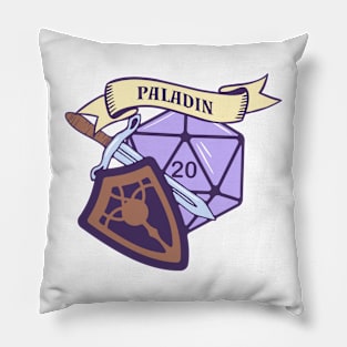 DnD Paladin Class D20 Pillow