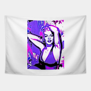 Beauty in Purple and Pink Tapestry