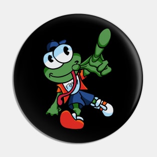 Flyboy Frog Pin