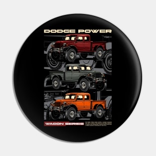 Vintage Power Wagon Truck Pin