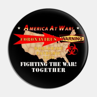 America At War - CoronaVirus Pin