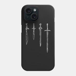 Medieval fantasy swords Phone Case