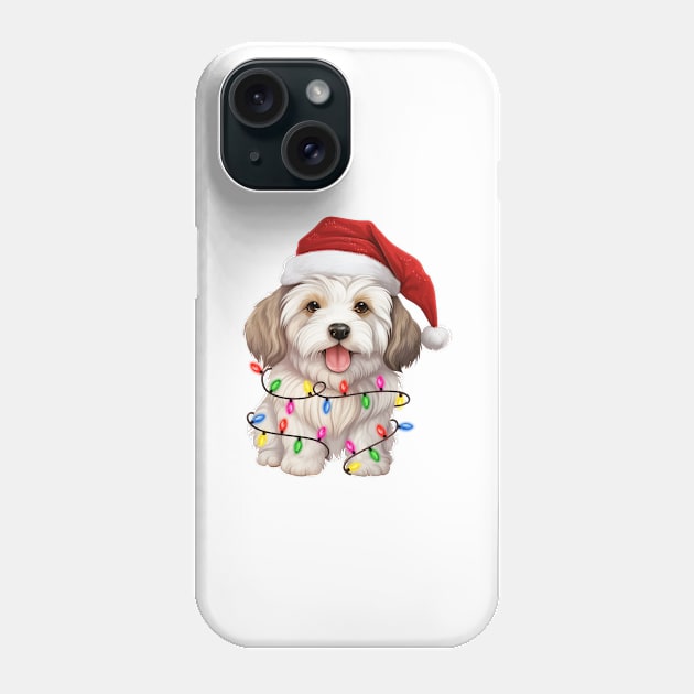 Christmas Dog Coton De Tulear Phone Case by Astramaze