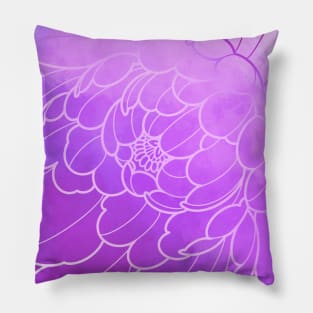 lilac peony flower Pillow