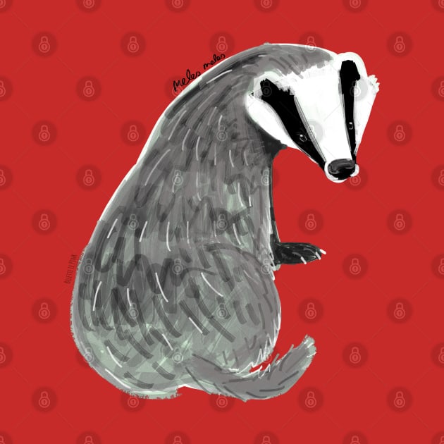 Adorable Badger Meles meles by belettelepink