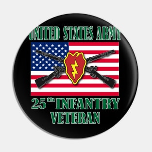 25th Infantry Division- Veteran Pin