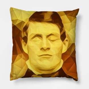 Phineas Gage Golden Portrait | Phineas Gage Artwork 9 Pillow