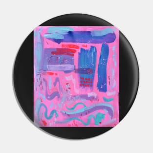 Neon Pink Party Pin