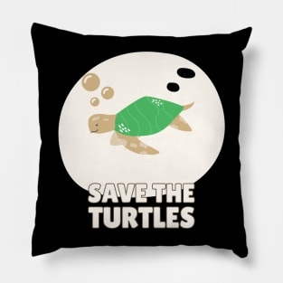 Save the turtles Pillow