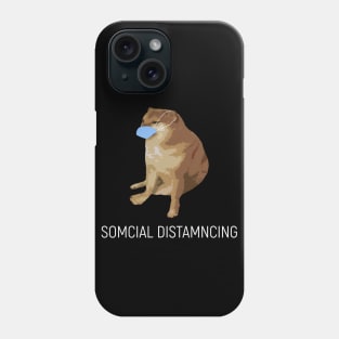 Cheems Meme Social Distancing Phone Case