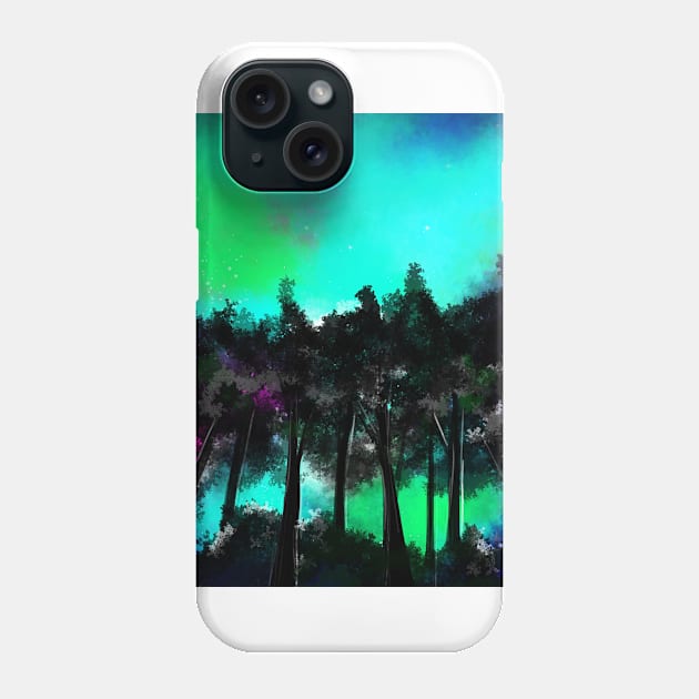 Forest Night Phone Case by Artistry Vibes