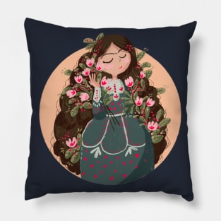 spring girl Pillow