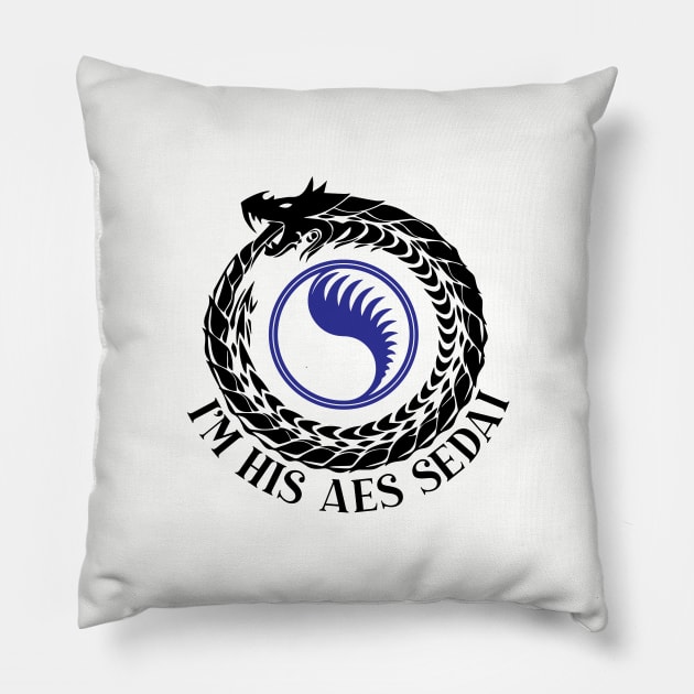 im her warder -eas sedai- the Wheel of Time Pillow by whatyouareisbeautiful