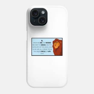 Mufasa quote Phone Case