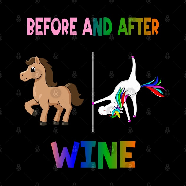 Before and after wine by A Zee Marketing