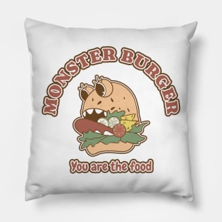 Monster Burger Pillow