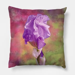 Blue Iris Pillow