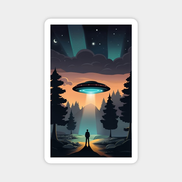 UFO Encounters Magnet by roswellboutique