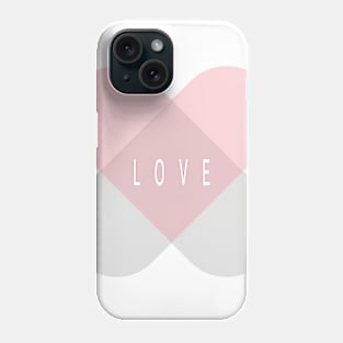 Love Heals - Pink and Silver Phone Case