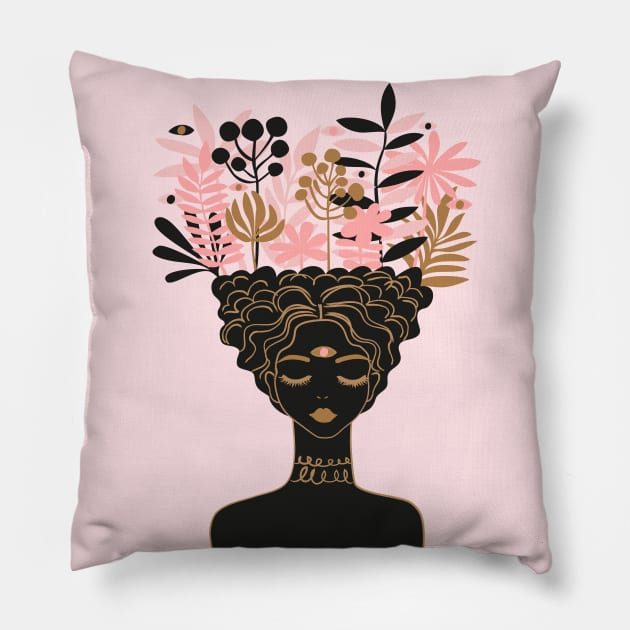 Mind Garden Pillow by anneamanda