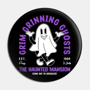 Grim Grinning Ghosts Pin