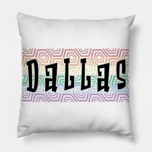 LGBTQ PATTERN AMERICA DALLAS Pillow