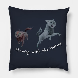 Running with the Wolves - Wolfwalkers Pillow