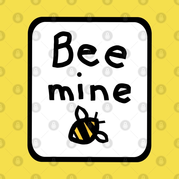 Framed Bee Mine for Valentines Day by ellenhenryart