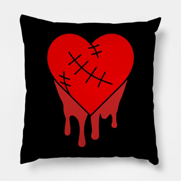 Bleeding Human Heart Pillow by RavenWake