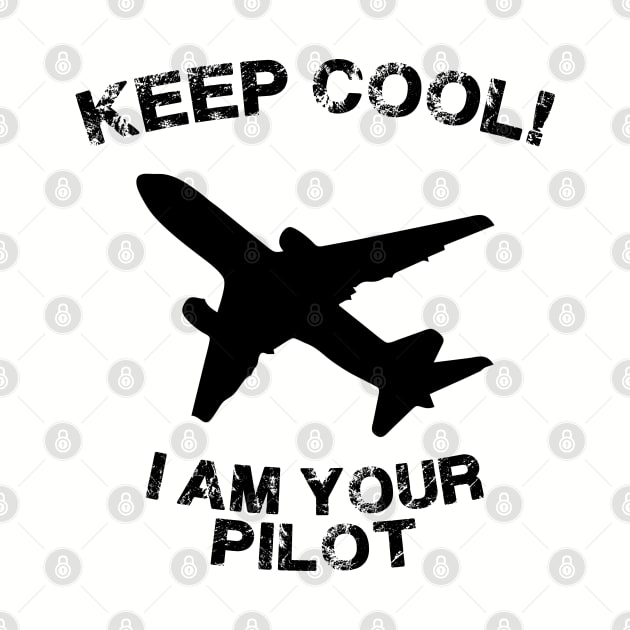 Because I'm The Captain aviation airpane pilot gift idea present by MARESDesign