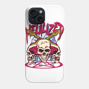 Metalized - Skully and guitarrs Heavy Metal Design Phone Case