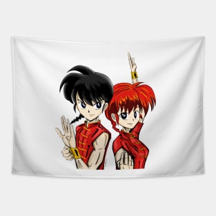 the ranma martial artist, half man half girl Tapestry