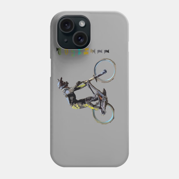 mtb downhill Phone Case by rickylabellevie