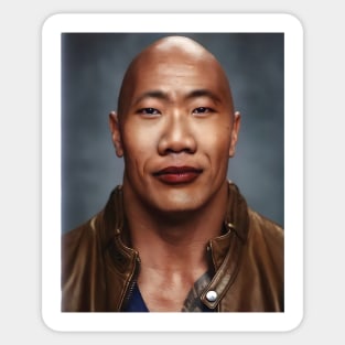 Dwayne The Rock Johnson Eyebrow Raise Sticker for Sale by Shrek46