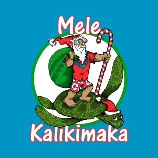 Winter-Hawaiian Santa T-Shirt